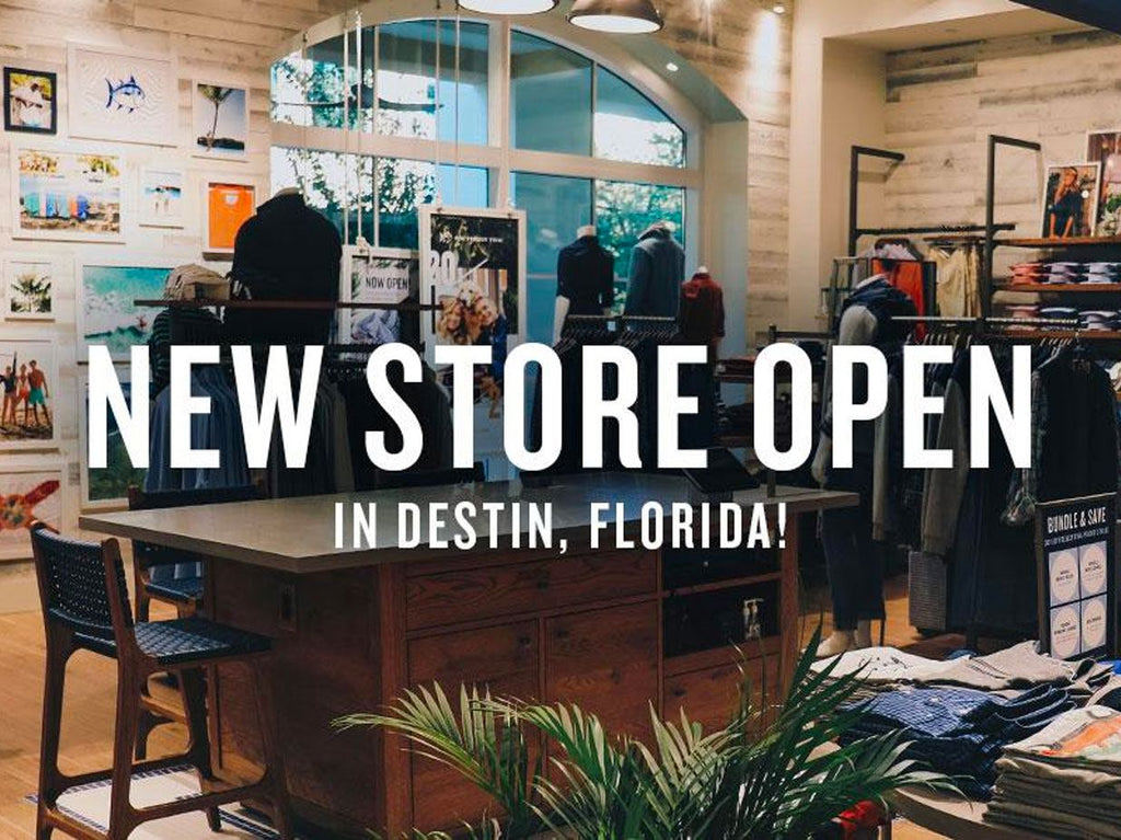 Photo of in store layout with "NEW STORE OPEN" written across photo.