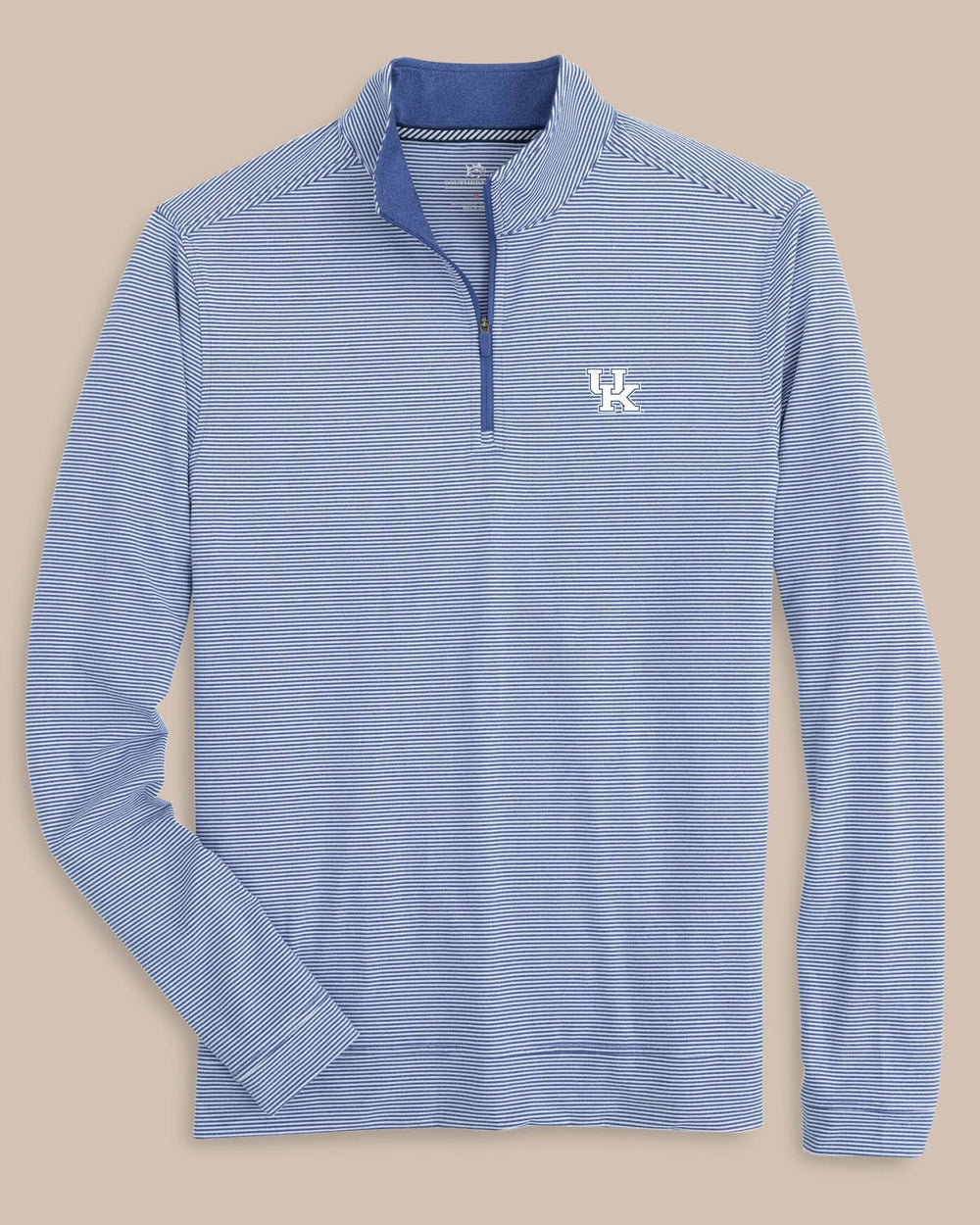 Kentucky Wildcats Cruiser Micro-Stripe Heather Quarter Zip C_Outerwear Southern Tide 
