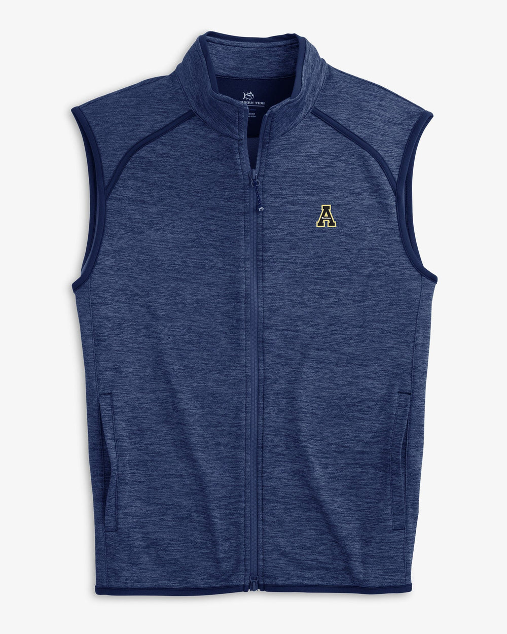 App State Baybrook Heather Vest C_Outerwear Southern Tide 