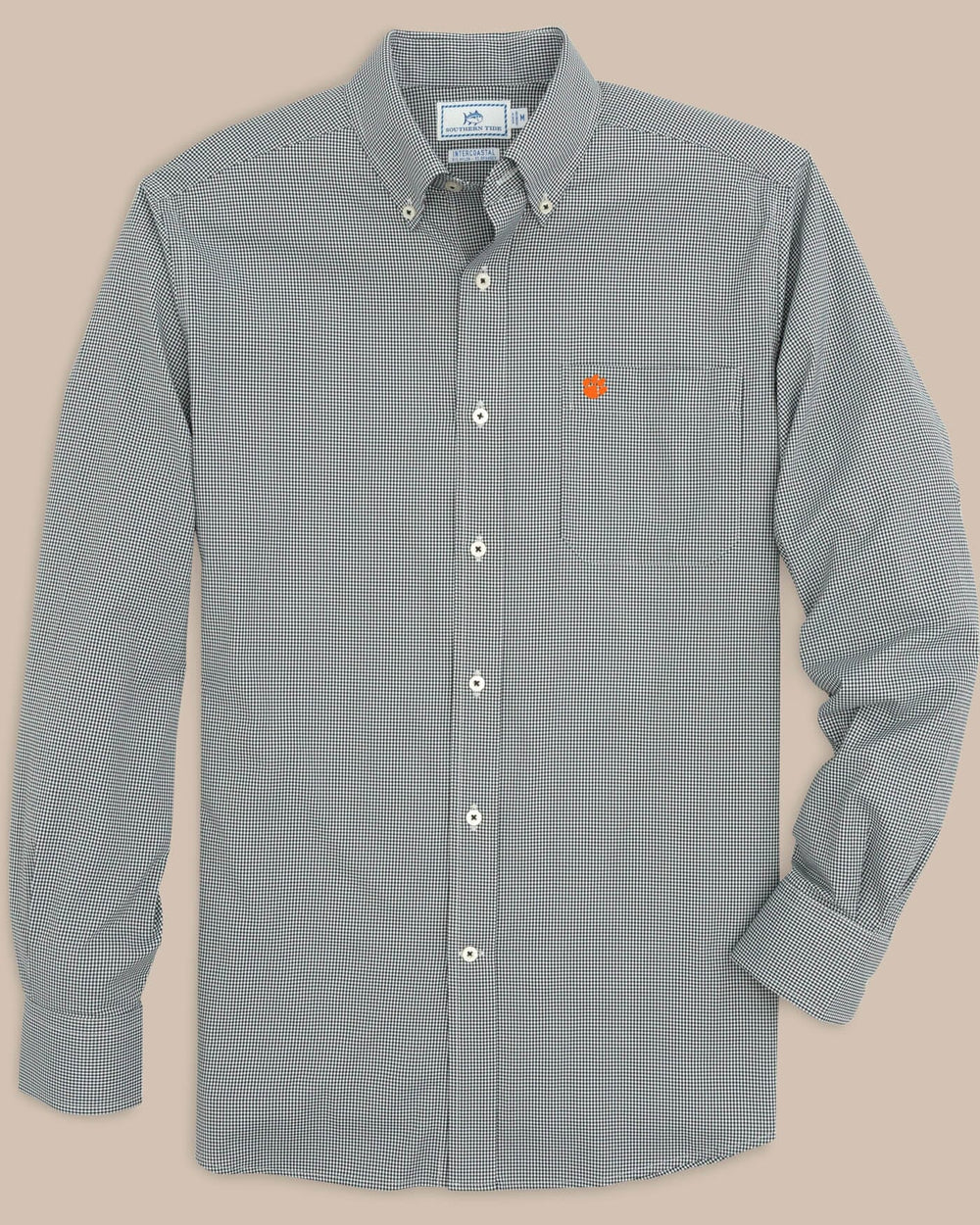Clemson Tigers Gingham Button Down Shirt