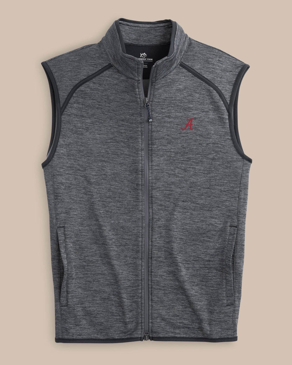 Alabama Crimson Tide Baybrook Heather Vest C_Outerwear Southern Tide 
