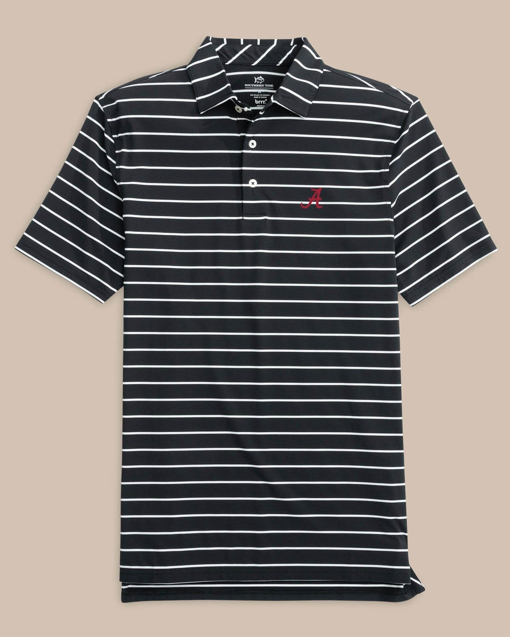 Alabama Crimson Tide brrr°®eeze Desmond Stripe Polo C_Polo Shirts Southern Tide 