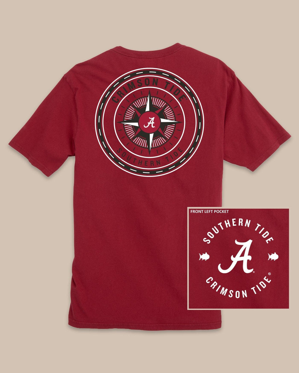 Alabama Crimson Tide Gameday Collegiate Compass T-Shirt C_T-Shirts Southern Tide 