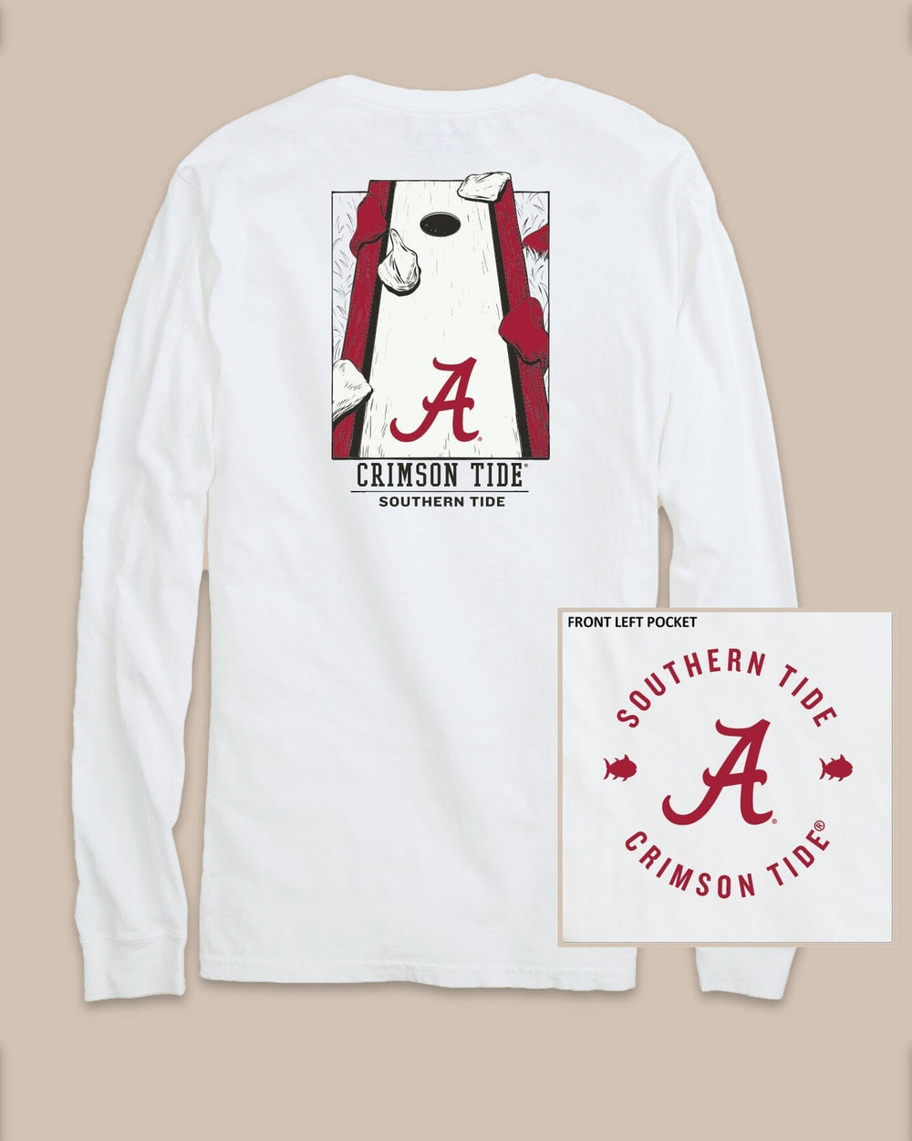 Alabama Crimson Tide Gameday Cornhole Board T-Shirt C_T-Shirts Southern Tide 