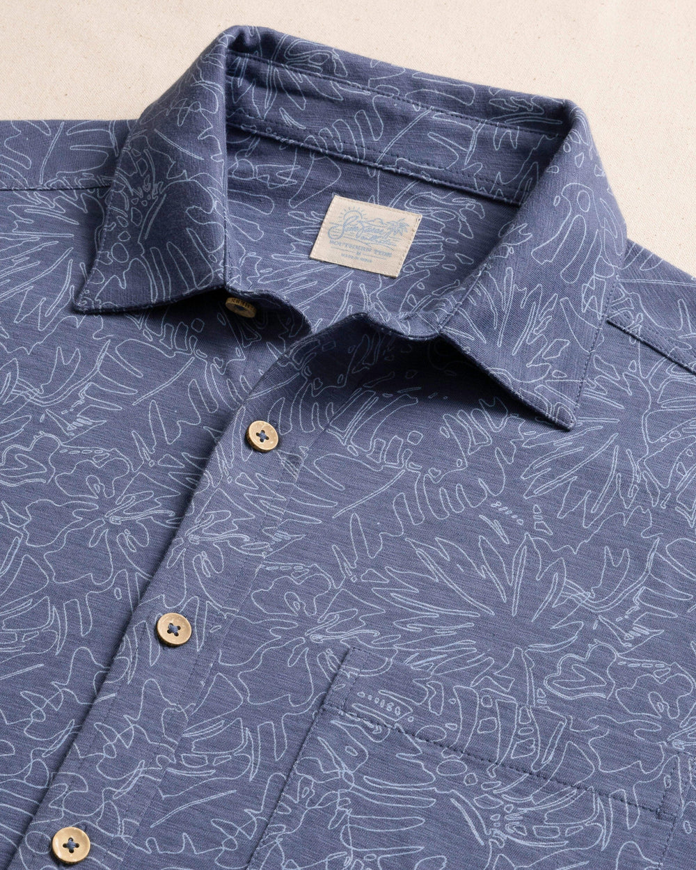 Beachcast Floral Fusion Knit Short Sleeve Sport Shirt