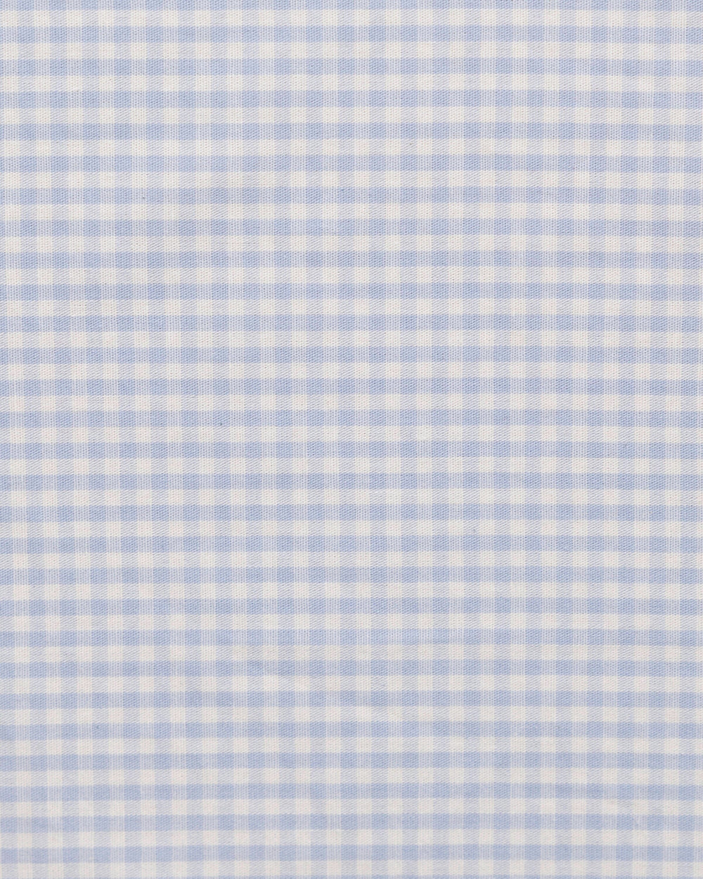 The detail pattern view of the High Cotton Blue Gingham Pocket Square at Southern Tide - Blue