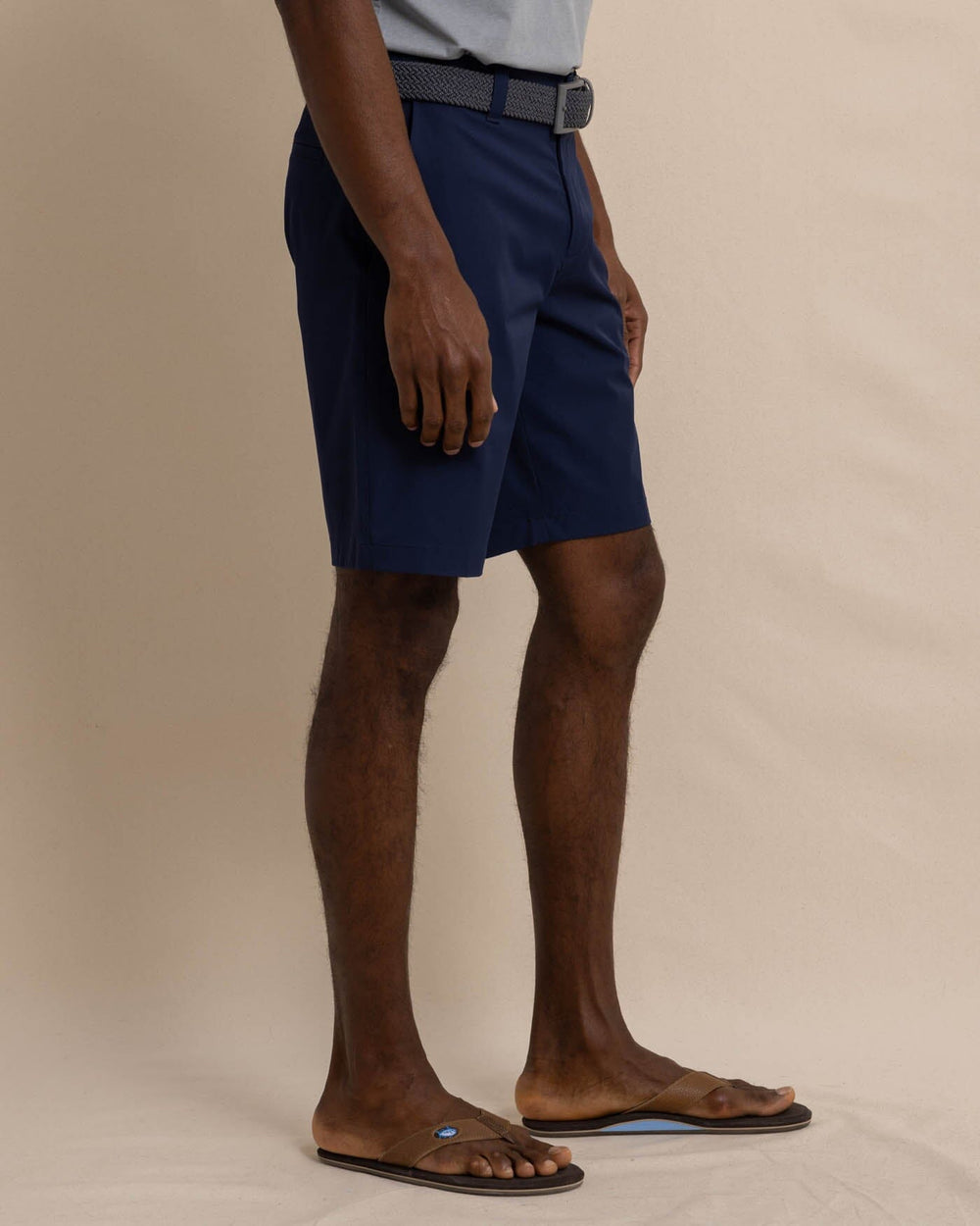 The front view of the Southern Tide brrr die 10 Short by Southern Tide - True Navy