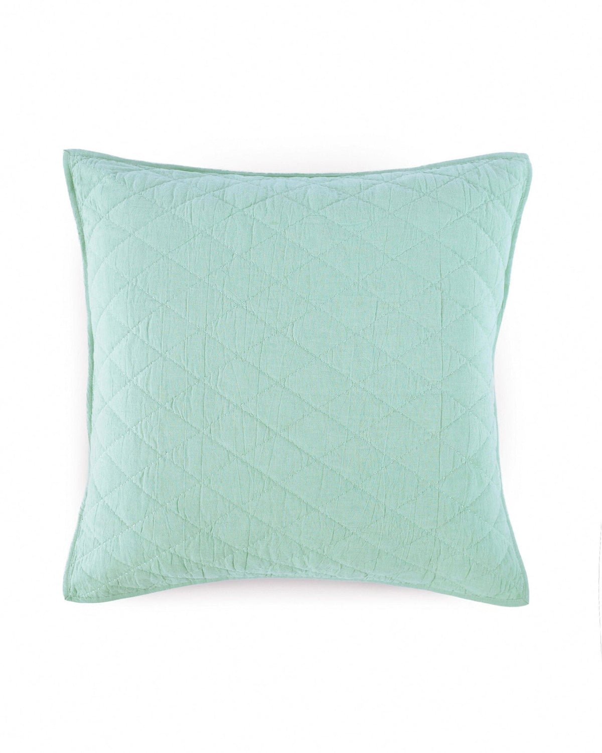The front view of the Southern Tide Cedar Island Euro Sham by Southern Tide - Sage