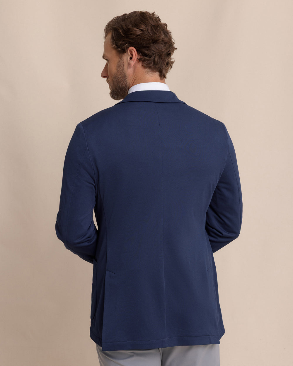 The back view of the Southern Tide Charleston Blazer by Southern Tide - Navy
