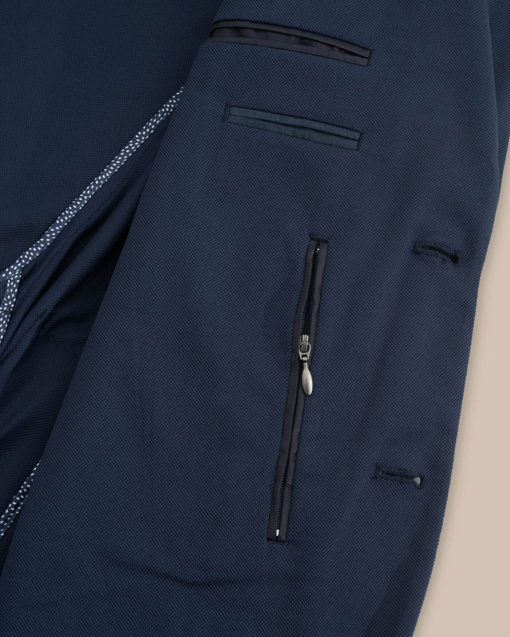 The detail view of the Southern Tide Charleston Blazer by Southern Tide - Navy