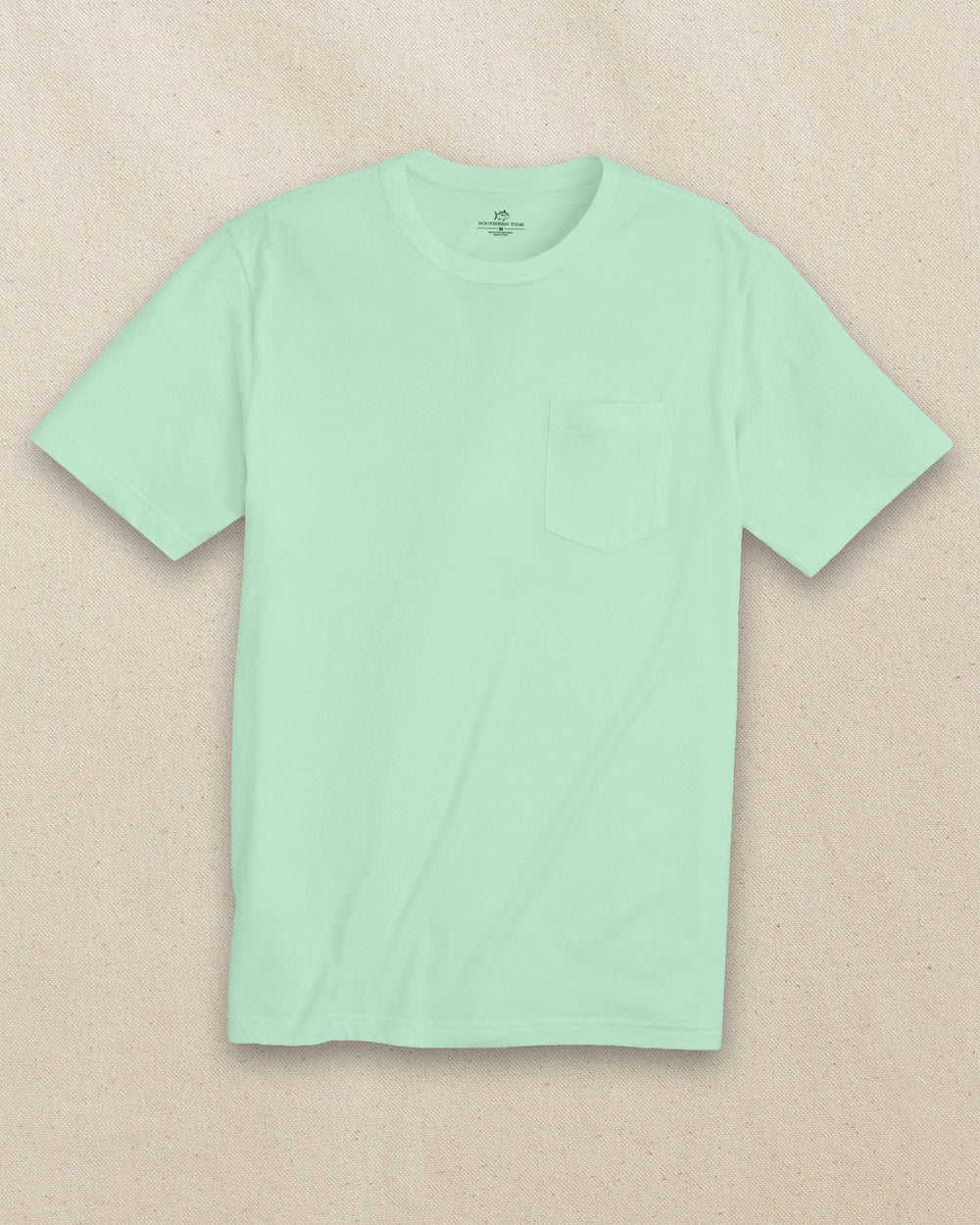 The front view of the Southern Tide Classic Short Sleeve Pocket T-Shirt in Offshore Green by Southern Tide - Offshore Green