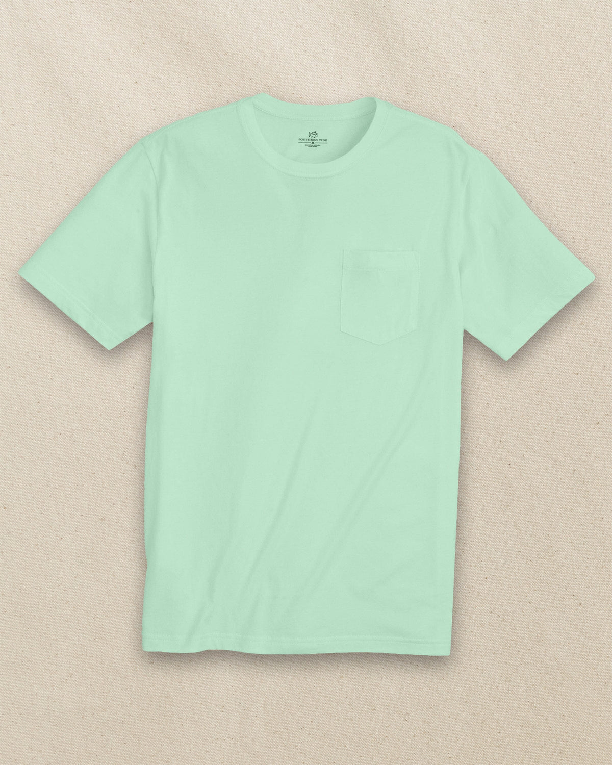 The front view of the Southern Tide Classic Short Sleeve Pocket T-Shirt in Offshore Green by Southern Tide - Offshore Green