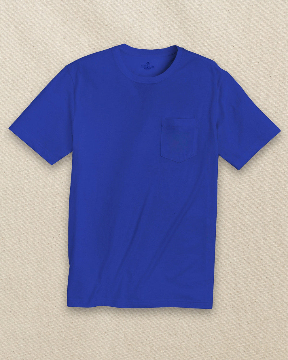 The front view of the Southern Tide Classic Short Sleeve Pocket T-Shirt in University Blue by Southern Tide - University Blue