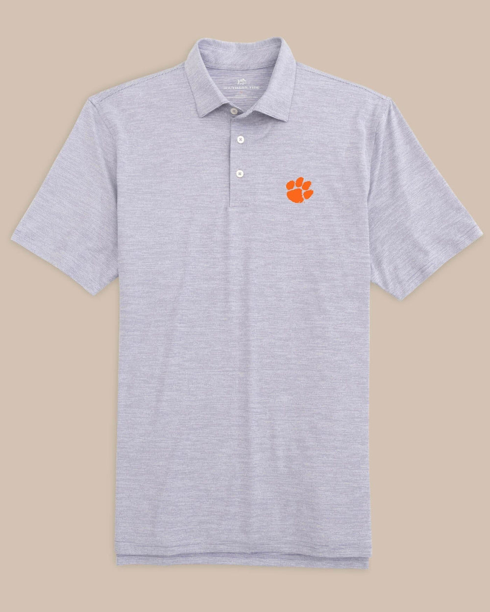 Clemson Tigers Driver Spacedye Polo Shirt C_Polo Shirts Southern Tide 