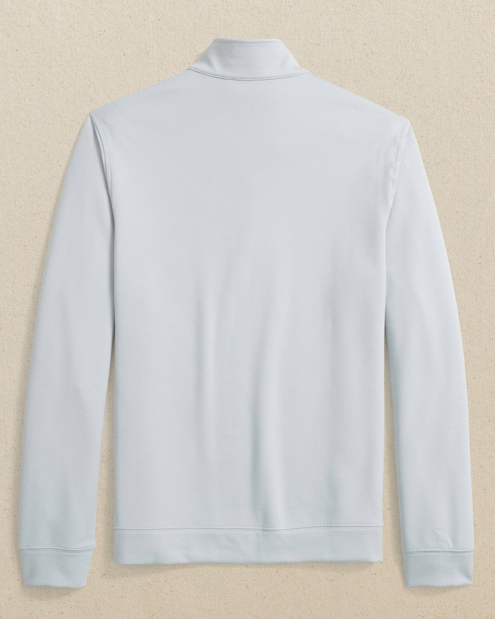 The back view of the Southern Tide Clemson Tigers Schooner Quarter Zip by Southern Tide - Slate Grey