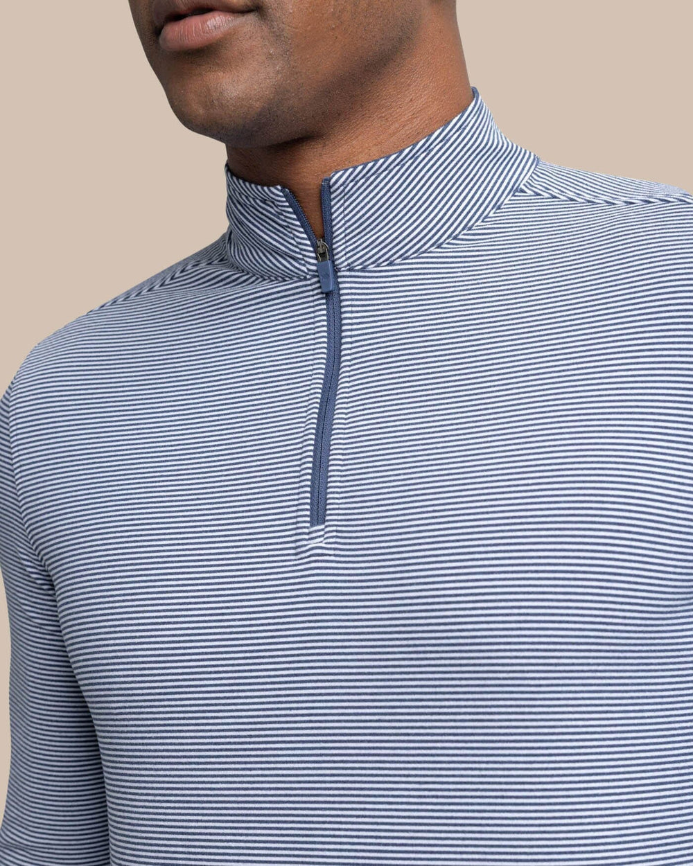 Cruiser Micro-Stripe Heather Quarter Zip