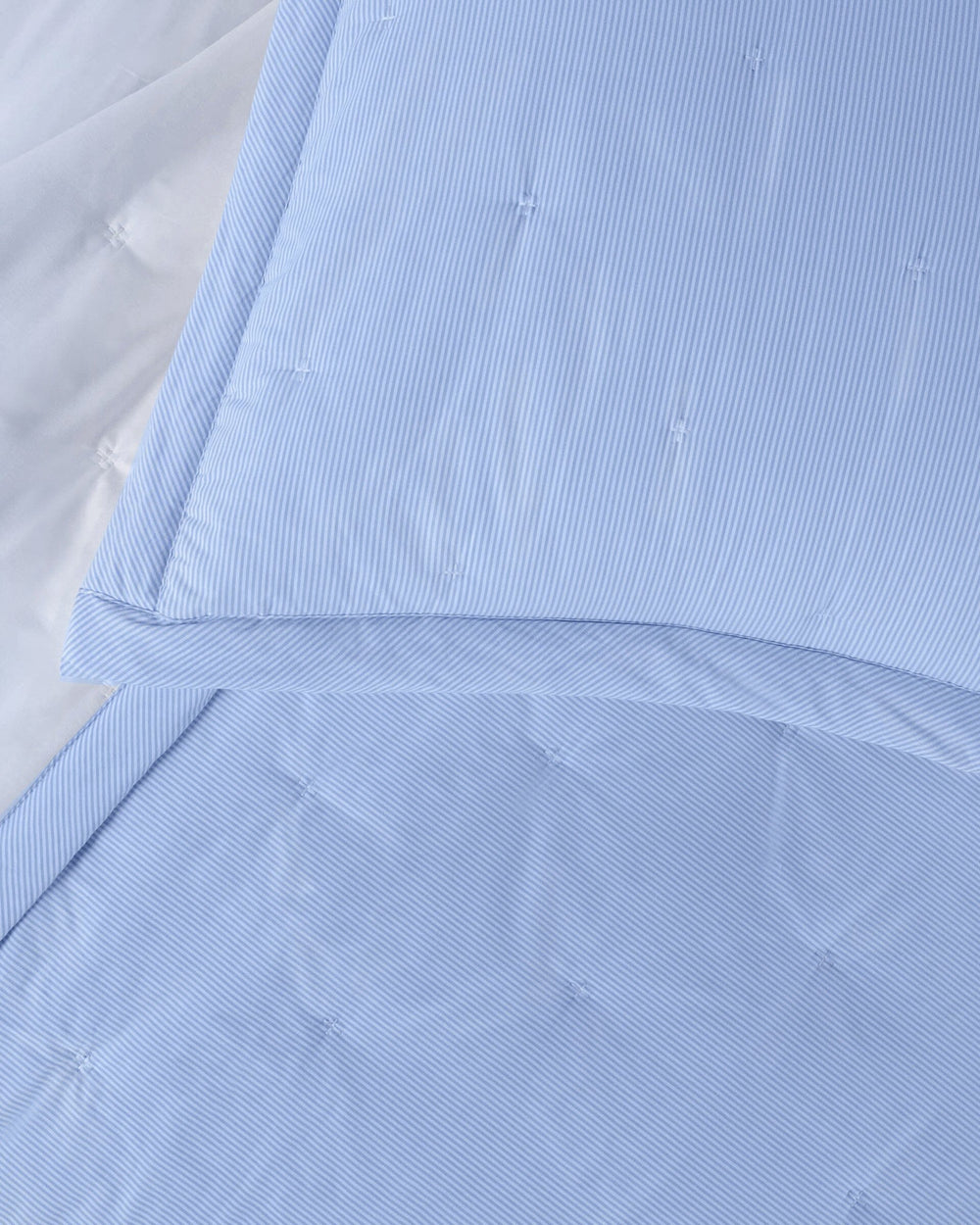 The detail view of the Southern Tide Darien Euro Sham by Southern Tide - Blue
