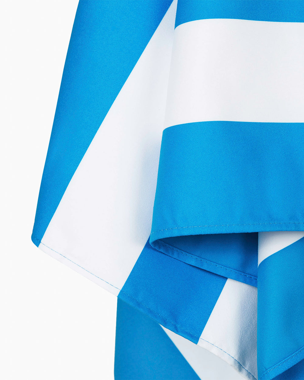 The detail view of the Southern Tide Dock & Bay Quick Dry Beach Towel by Southern Tide - Bondi Blue