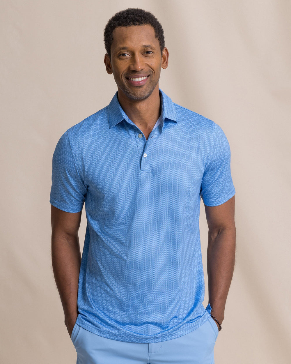 Driver Seaside Geo Printed Polo