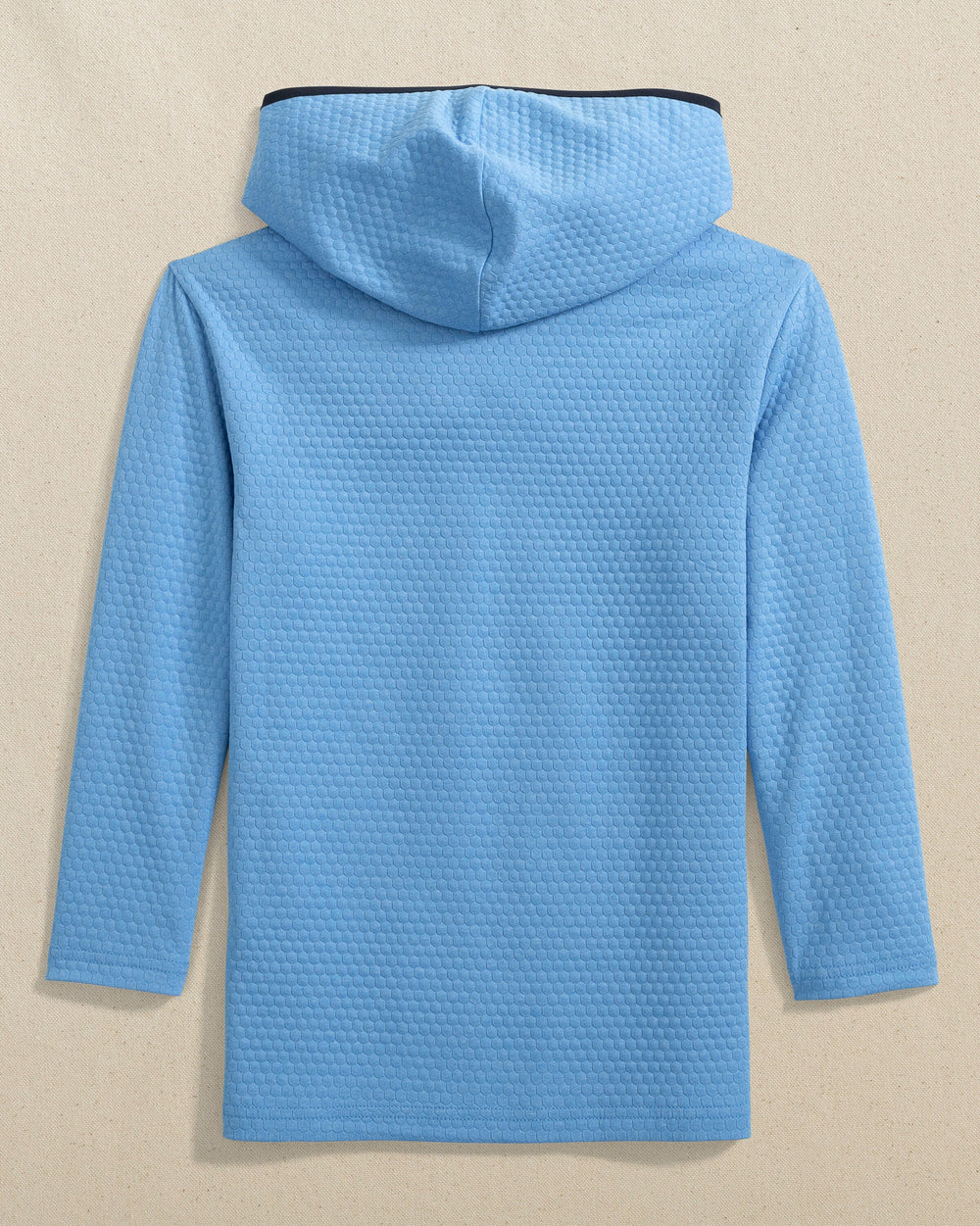 The back view of the Southern Tide Florida Gators Boys Scuttle Hoodie by Southern Tide - Heather Boat Blue