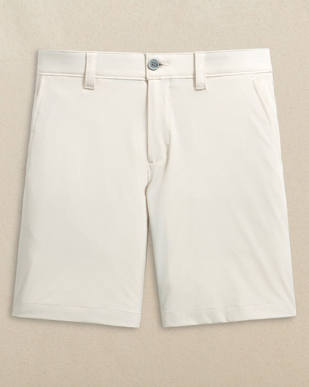 The front view of the Southern Tide Florida Gators brrr°®-die 8" Performance Short by Southern Tide - Stone