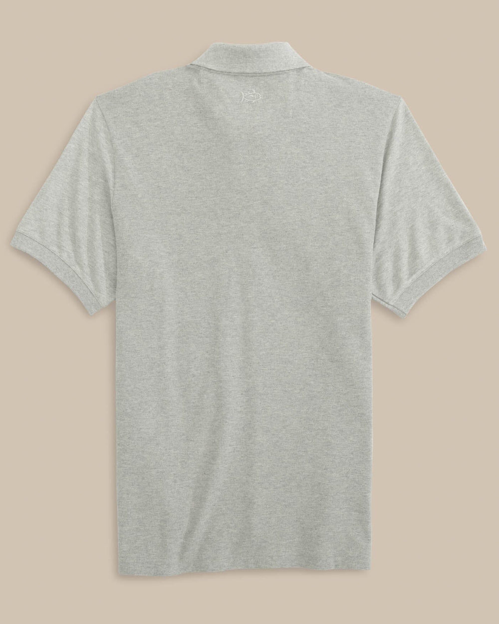 The back view of the FSU Seminoles Skipjack Polo by Southern Tide - Heather Grey