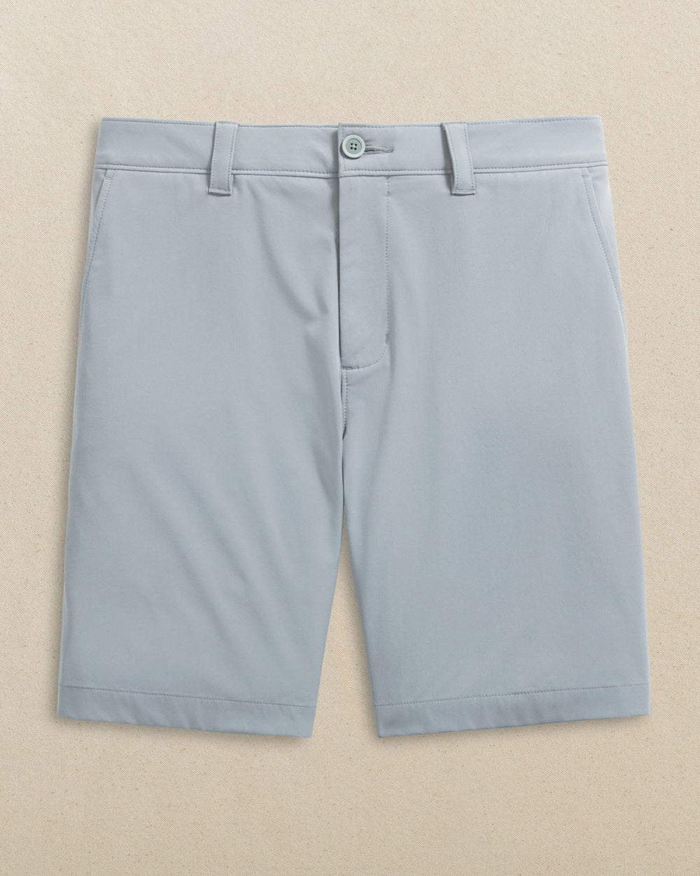 The front view of the Southern Tide FSU Seminoles brrr°®-die 8" Performance Short by Southern Tide - Steel Grey