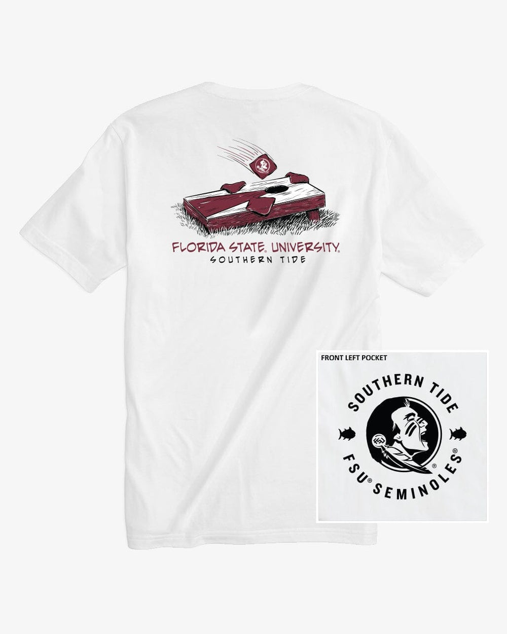 FSU Seminoles Cornhole T-Shirt C_T-Shirts Southern Tide 