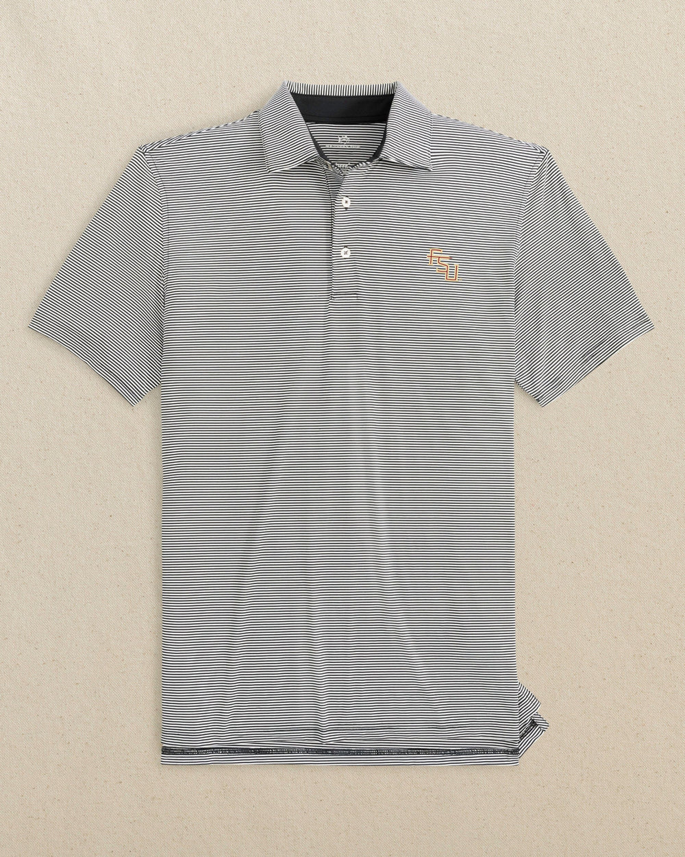 FSU Seminoles Stacked brrr°®-eeze Meadowbrook Stripe Polo C_Polo Shirts Southern Tide 