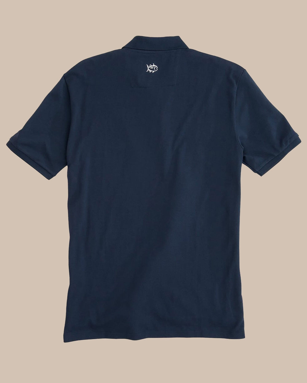 The back view of the Men's Orange Skipjack Gameday Colors Polo Shirt by Southern Tide - Navy