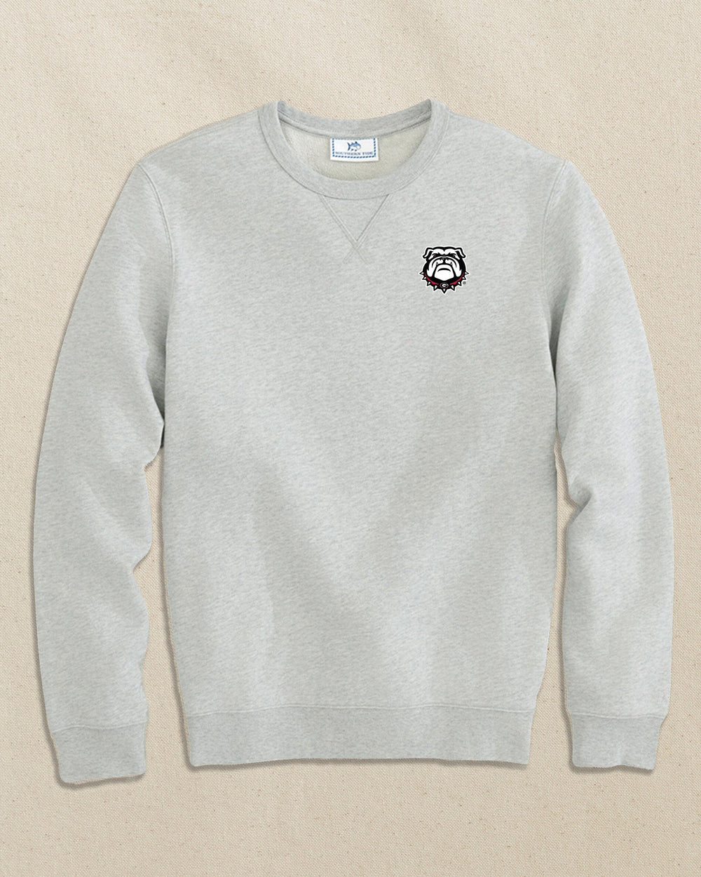 Georgia Bulldogs Head Upper Deck Pullover Sweatshirt C_Outerwear Southern Tide 