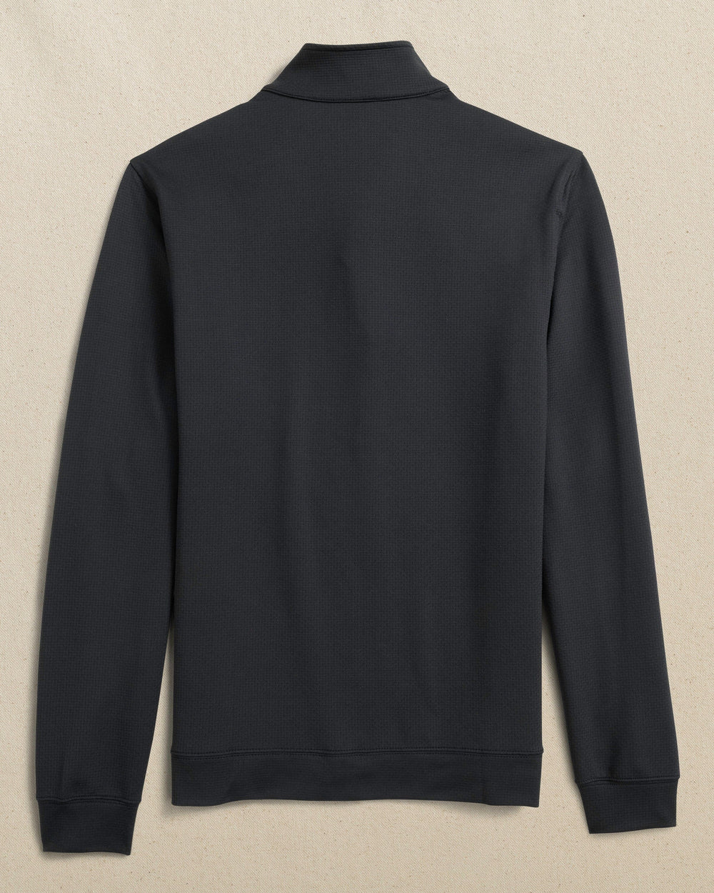 The back view of the Southern Tide Georgia Bulldogs Oval G Schooner Quarter Zip by Southern Tide - Caviar Black
