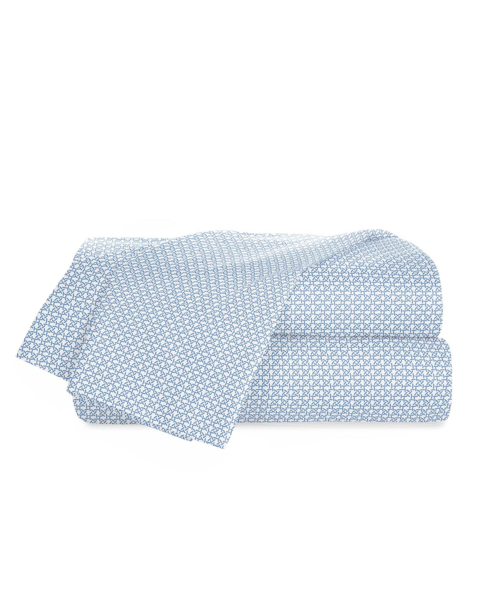 The front view of the Southern Tide Hampstead Sheet Set by Southern Tide - Blue