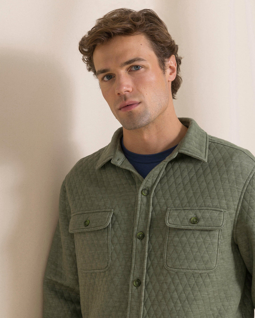 Heather Quilted Knit Shacket