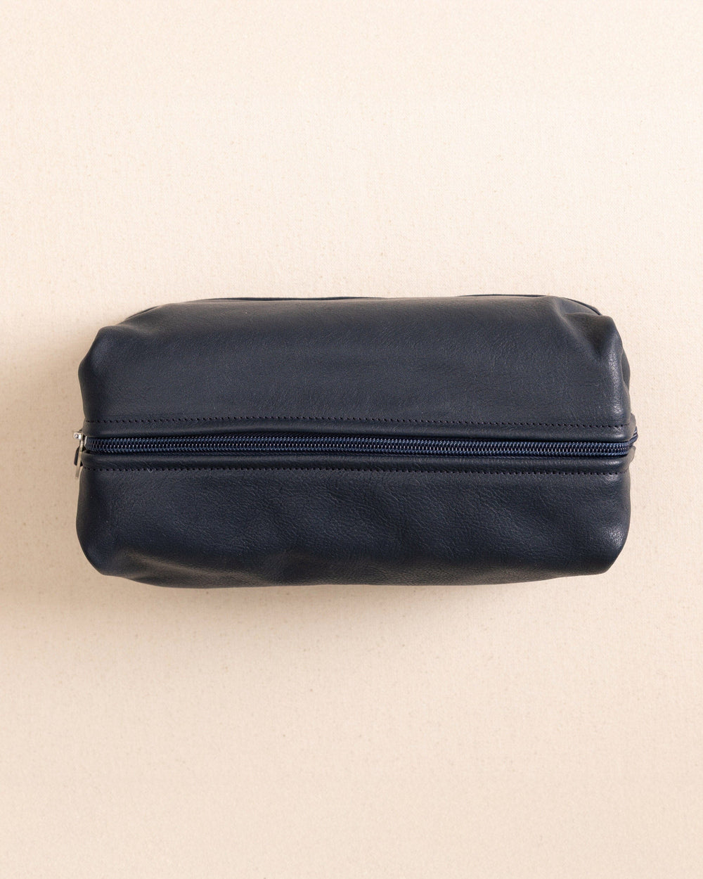 The top view of the Il Bisonte Travel Bag at Southern Tide - Blue Mezzanotte