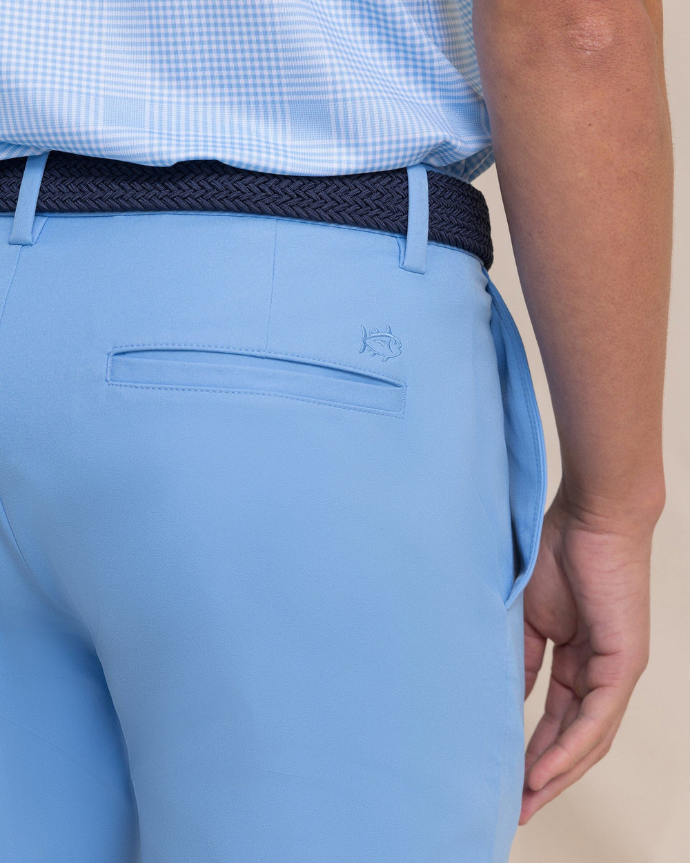The detail view of the Southern Tide Jack Performance Pant by Southern Tide - Ocean Channel