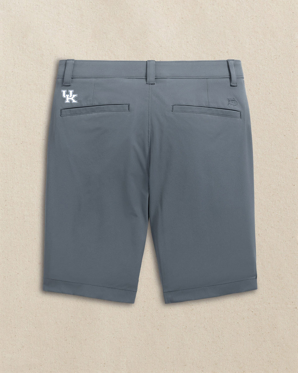 The back view of the Southern Tide Kentucky Wildcats brrr°®-die 8" Performance Short by Southern Tide - Perfect Storm