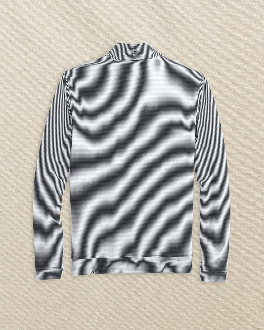 The back view of the Southern Tide LSU 2025 Baseball National Champions Cruiser Quarter Zip by Southern Tide - Heather Black