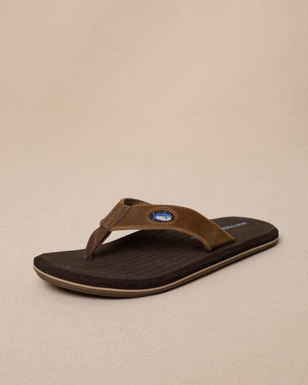 The front view of the Southern Tide Men's River Rock Flipjacks by Southern Tide - River Rock