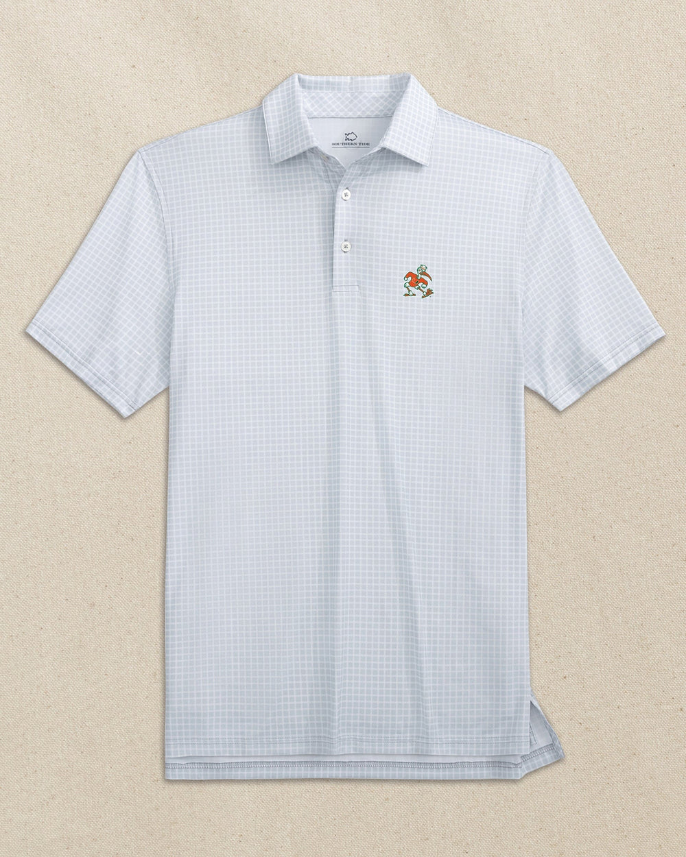Miami Sebastian the Ibis Driver Dunes Edge Plaid Polo C_Polo Shirts Southern Tide 