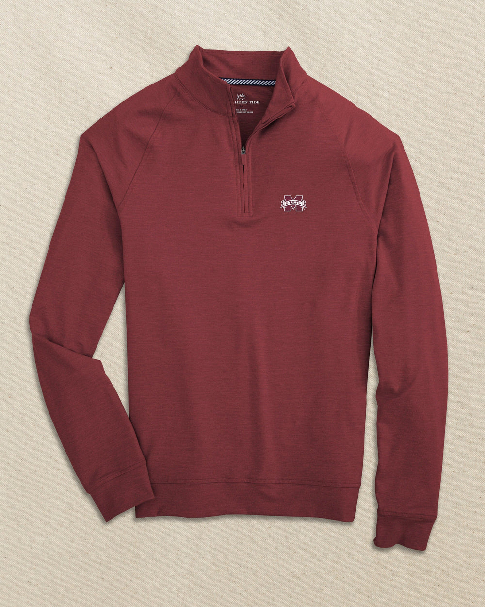 Mississippi State Bulldogs Cruiser Quarter Zip C_Outerwear Southern Tide 