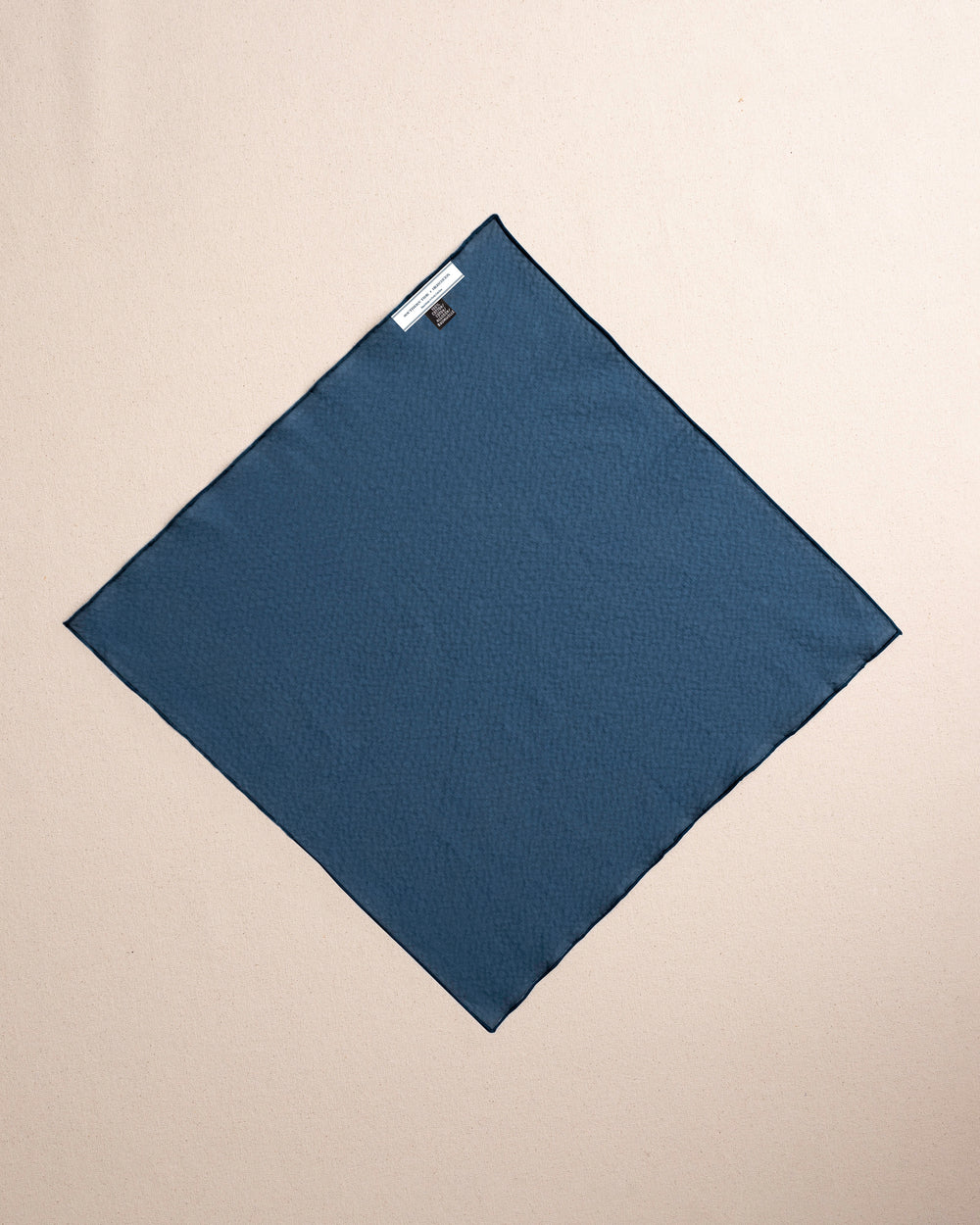 The back view of the Southern Tide Nautical Blue Seersucker Pocket Square by Southern Tide - Nautical Blue