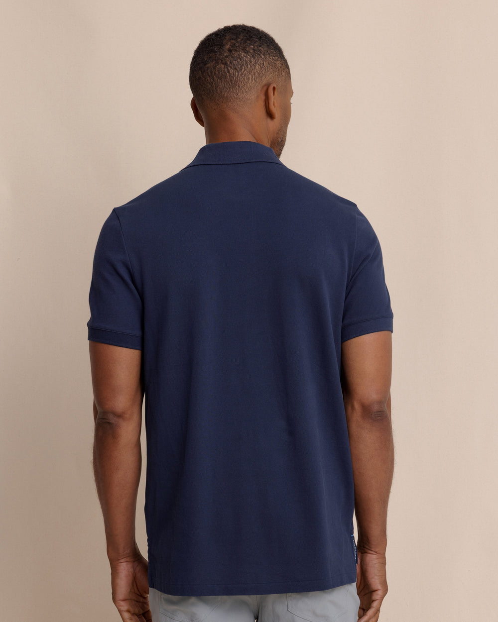 The back view of the Southern Tide Skipjack Polo Shirt by Southern Tide - True Navy