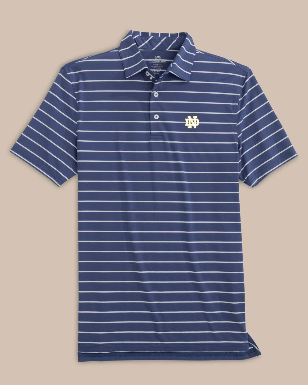 Notre Dame Fighting Irish brrr°®-eeze Desmond Stripe Polo C_Polo Shirts Southern Tide 