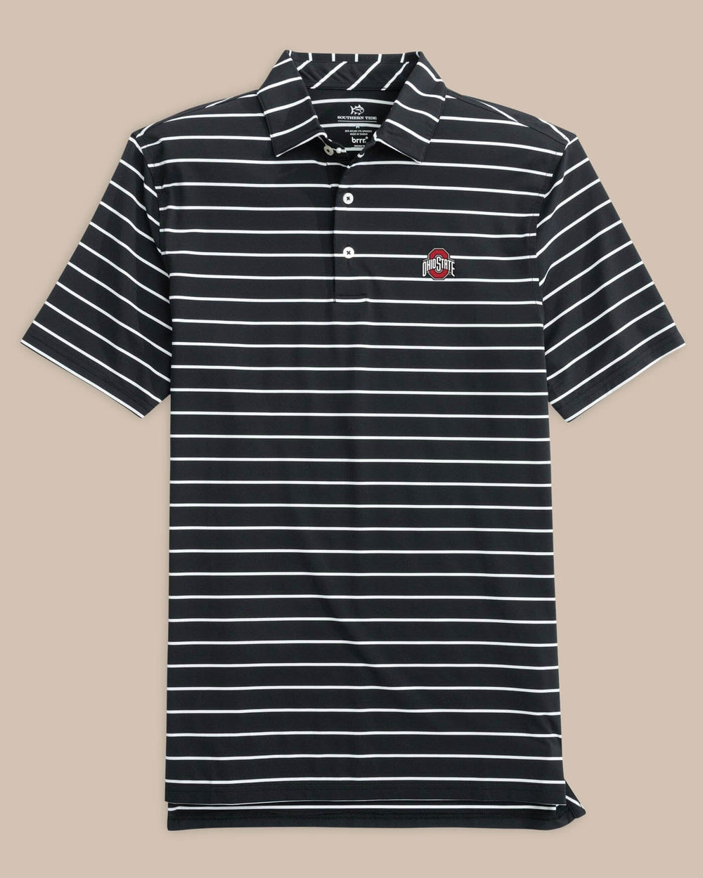 Ohio State Buckeyes brrr°®-eeze Desmond Stripe Polo C_Polo Shirts Southern Tide 