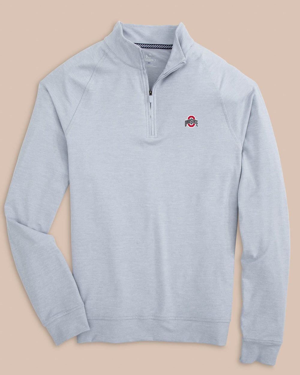 Ohio State Buckeyes Cruiser Heather Quarter Zip Pullover C_Outerwear Southern Tide 