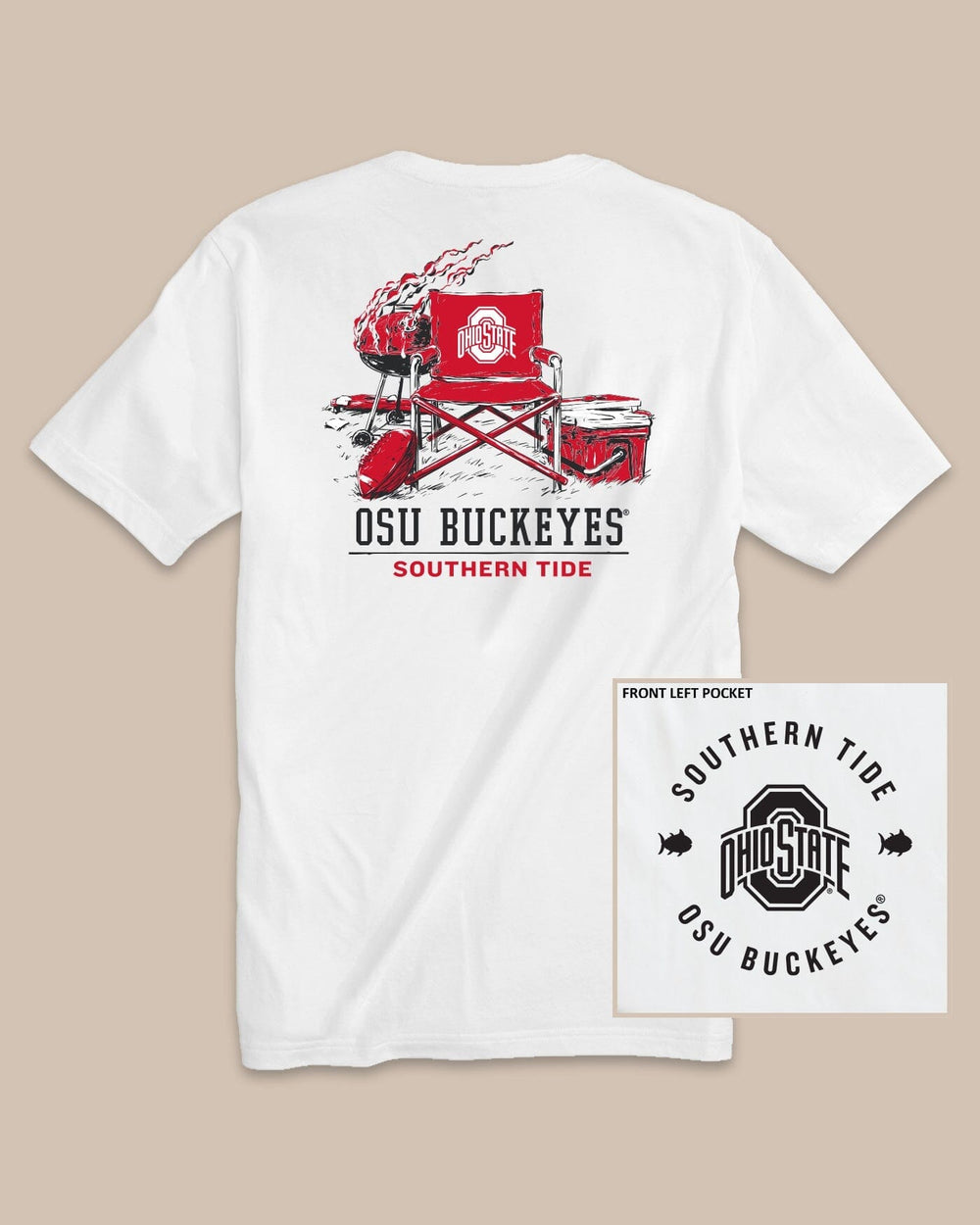 Ohio State Buckeyes Gameday BBQ Tailgate T-Shirt C_T-Shirts Southern Tide 