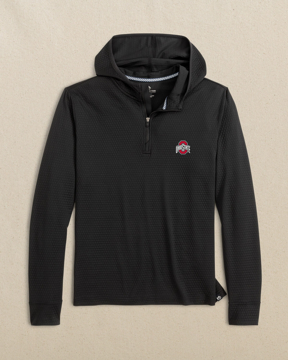 Ohio State Buckeyes Scuttle Quarter Zip Hoodie C_Outerwear Southern Tide 