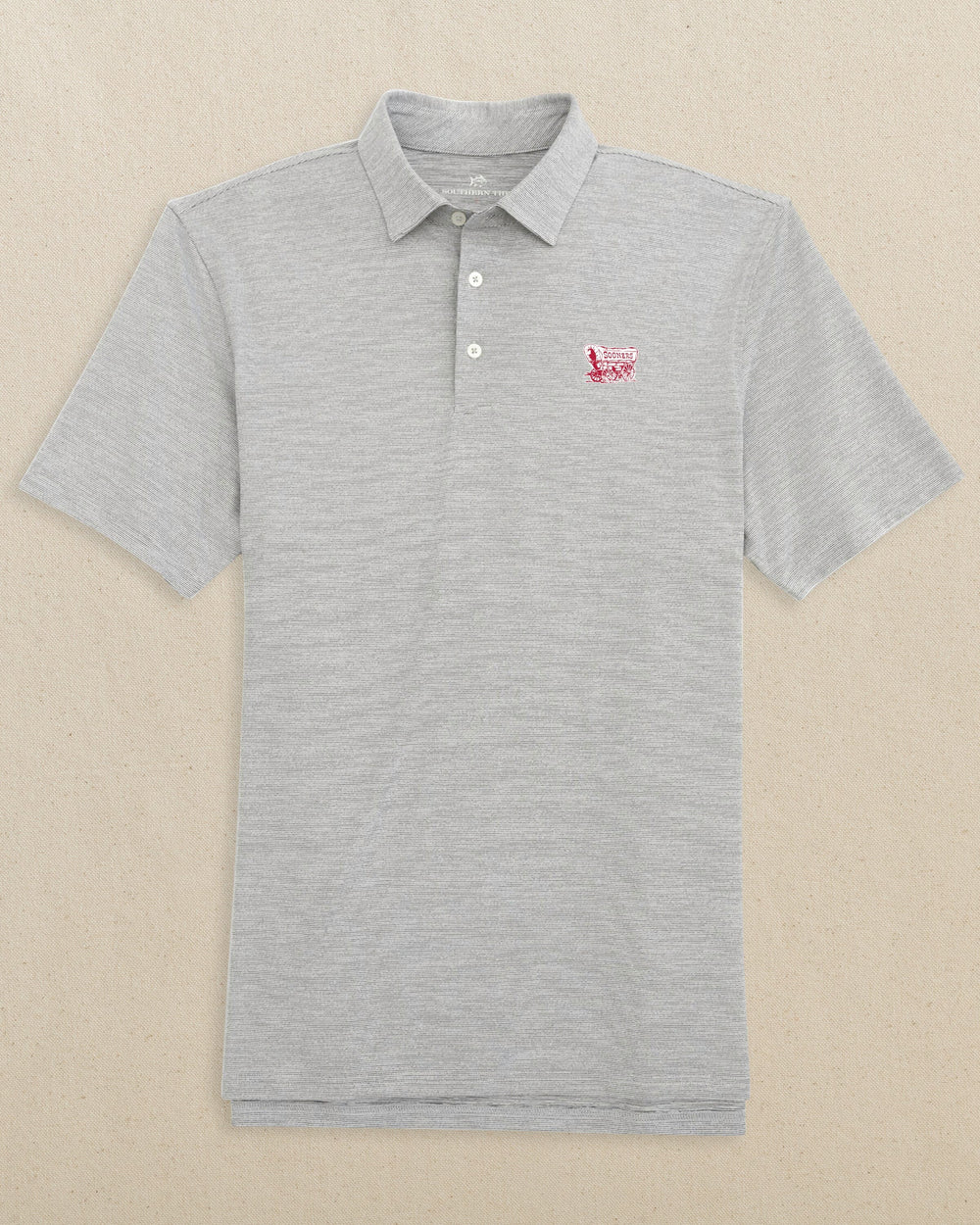 Oklahoma Sooner Schooner Driver Spacedye Polo C_Polo Shirts Southern Tide 