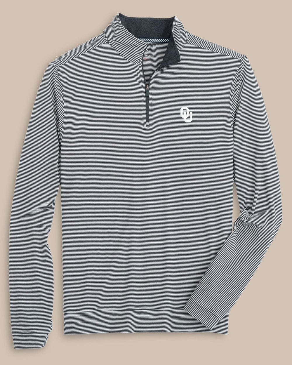 Oklahoma Sooners Cruiser Micro-Stripe Heather Quarter Zip